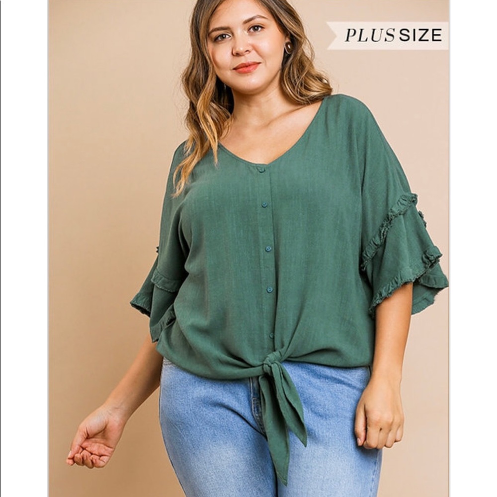 Fringe Bell Sleeve Top